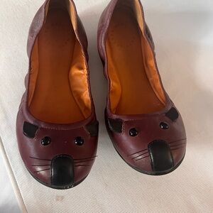 Marc By Marc Jacobs Brown and Black iconic mouse flats